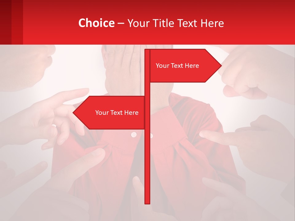 A Group Of People Covering Their Faces With Their Hands PowerPoint Template