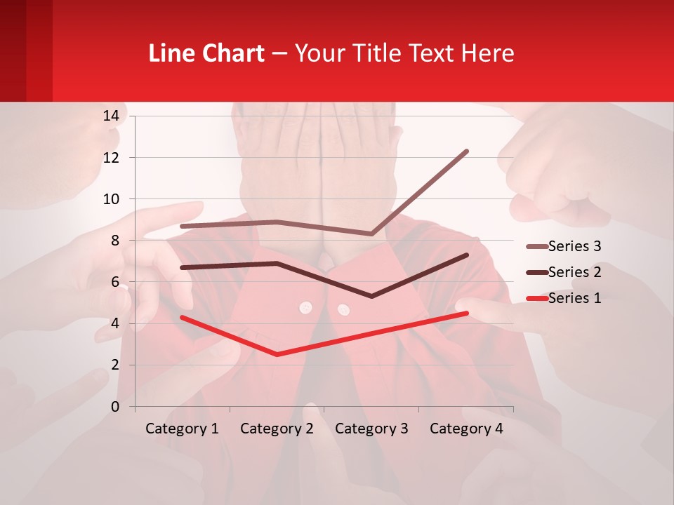 A Group Of People Covering Their Faces With Their Hands PowerPoint Template