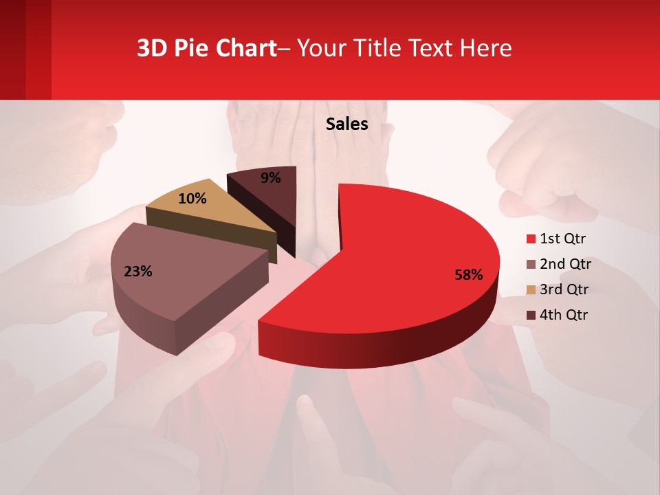 A Group Of People Covering Their Faces With Their Hands PowerPoint Template