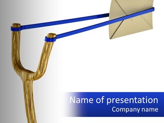 A Piece Of Paper Flying Through The Air PowerPoint Template