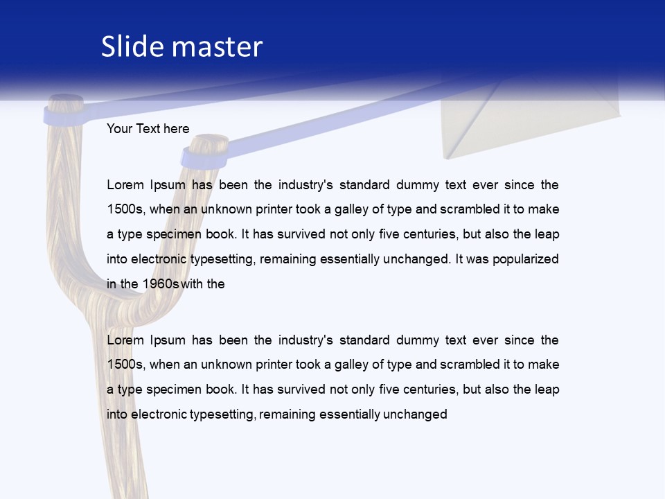 A Piece Of Paper Flying Through The Air PowerPoint Template