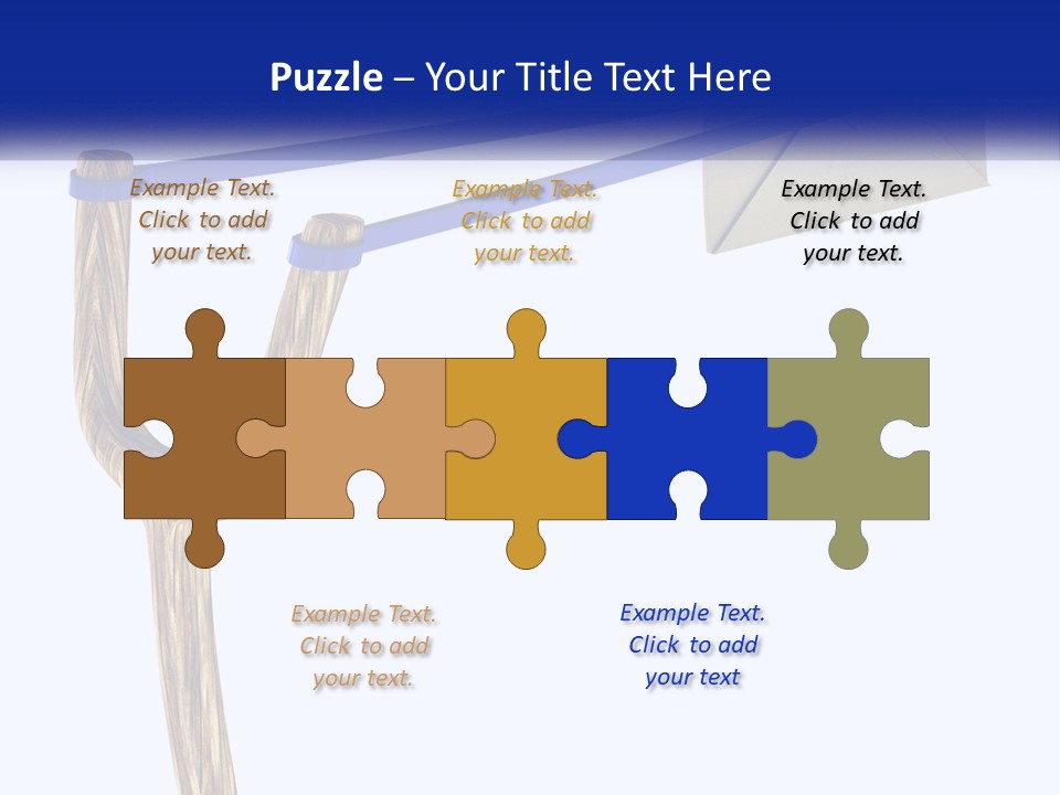 A Piece Of Paper Flying Through The Air PowerPoint Template