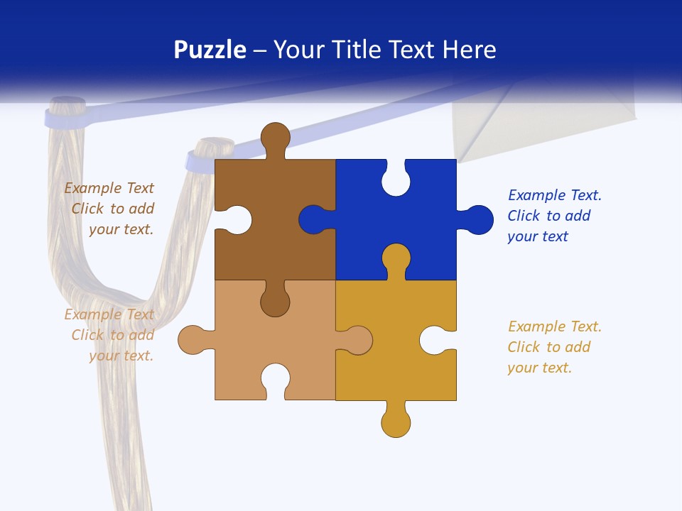 A Piece Of Paper Flying Through The Air PowerPoint Template