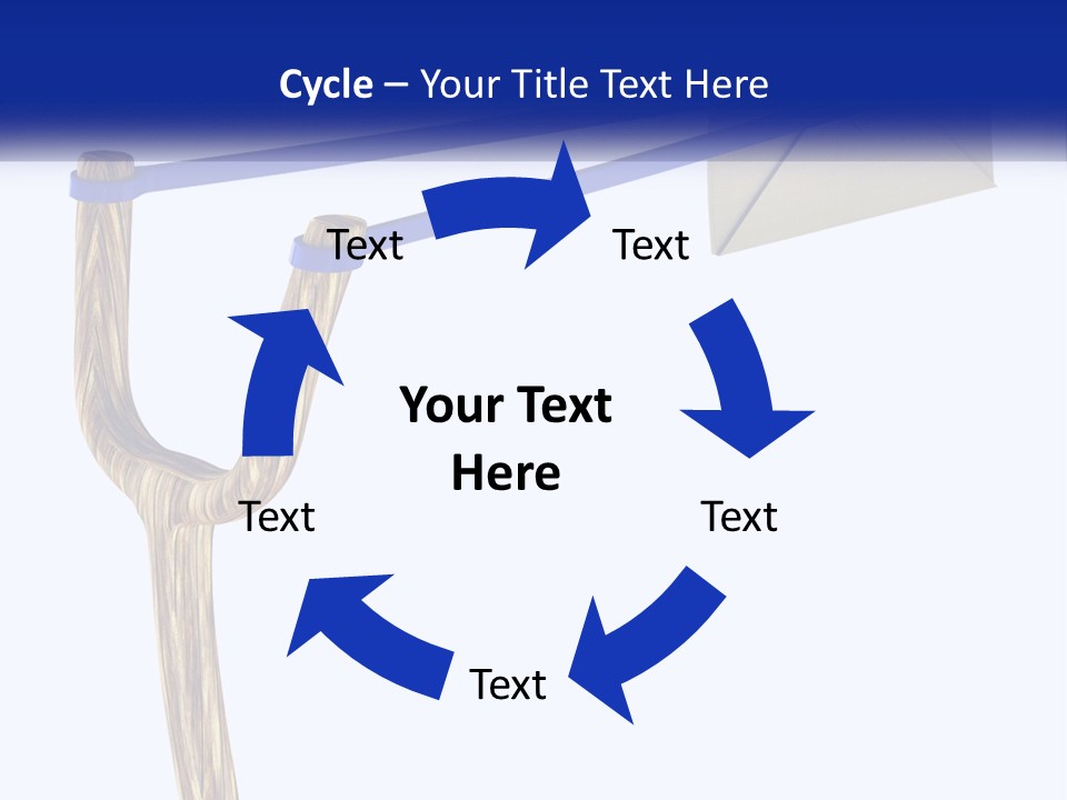 A Piece Of Paper Flying Through The Air PowerPoint Template