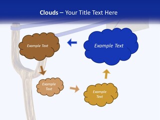 A Piece Of Paper Flying Through The Air PowerPoint Template
