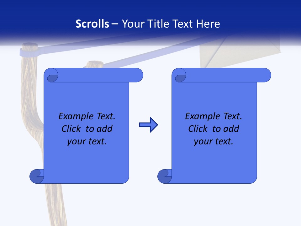 A Piece Of Paper Flying Through The Air PowerPoint Template
