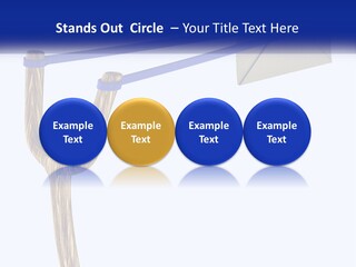 A Piece Of Paper Flying Through The Air PowerPoint Template