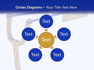 A Piece Of Paper Flying Through The Air PowerPoint Template