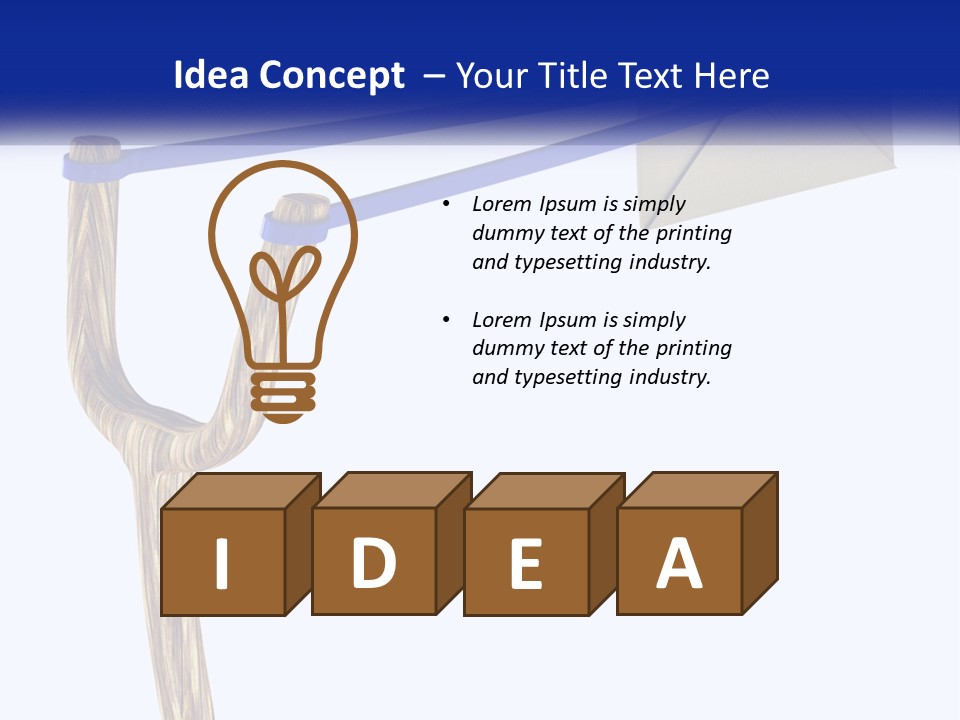 A Piece Of Paper Flying Through The Air PowerPoint Template