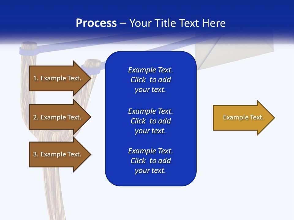 A Piece Of Paper Flying Through The Air PowerPoint Template
