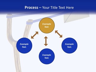 A Piece Of Paper Flying Through The Air PowerPoint Template