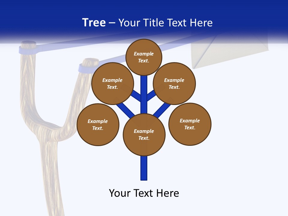 A Piece Of Paper Flying Through The Air PowerPoint Template
