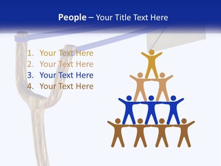 A Piece Of Paper Flying Through The Air PowerPoint Template