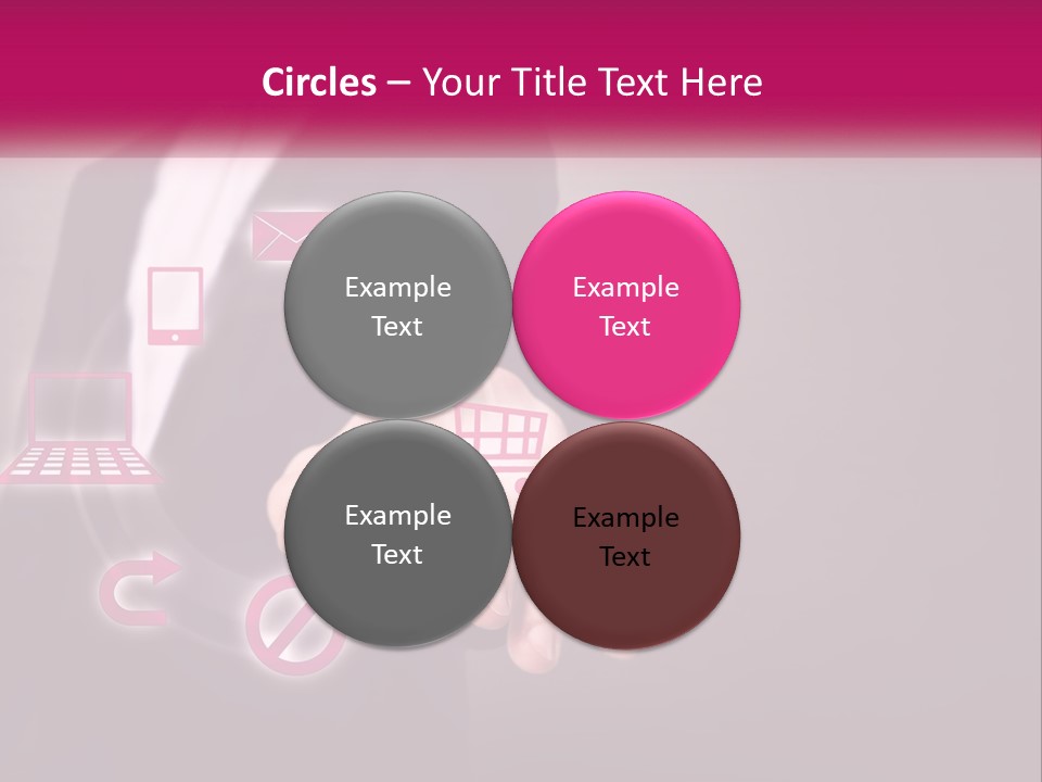 A Man In A Business Suit Touching A Button On A Touch Screen PowerPoint Template