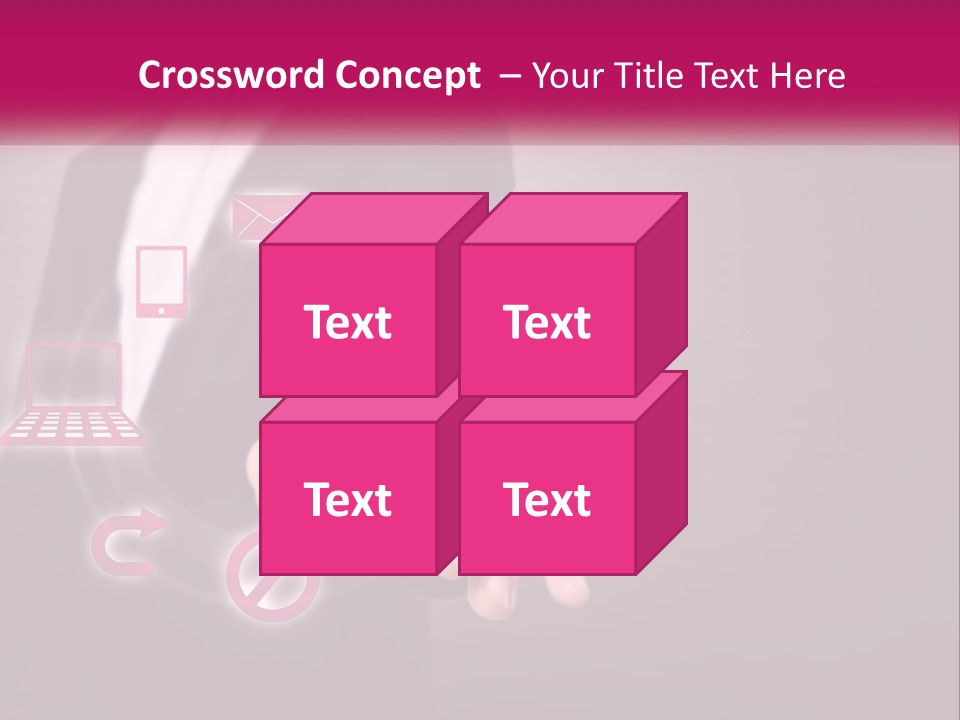 A Man In A Business Suit Touching A Button On A Touch Screen PowerPoint Template