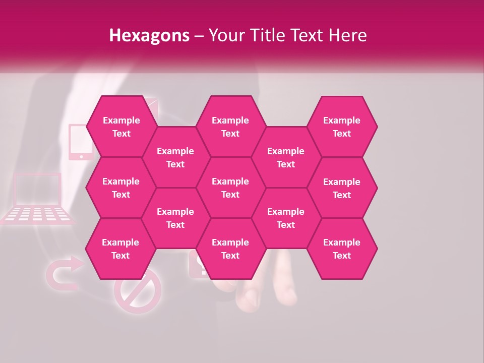 A Man In A Business Suit Touching A Button On A Touch Screen PowerPoint Template