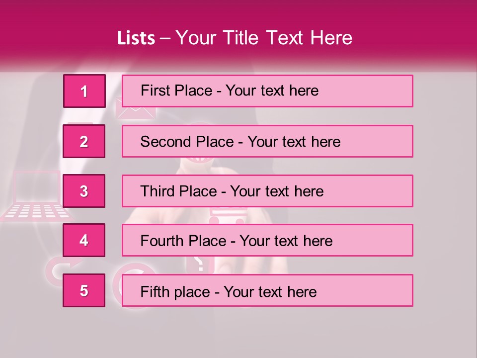 A Man In A Business Suit Touching A Button On A Touch Screen PowerPoint Template