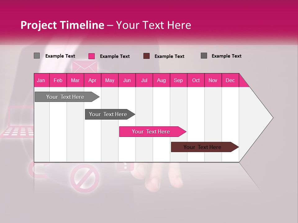 A Man In A Business Suit Touching A Button On A Touch Screen PowerPoint Template