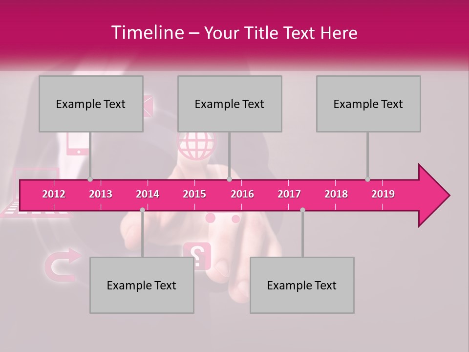 A Man In A Business Suit Touching A Button On A Touch Screen PowerPoint Template