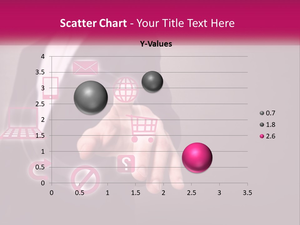 A Man In A Business Suit Touching A Button On A Touch Screen PowerPoint Template