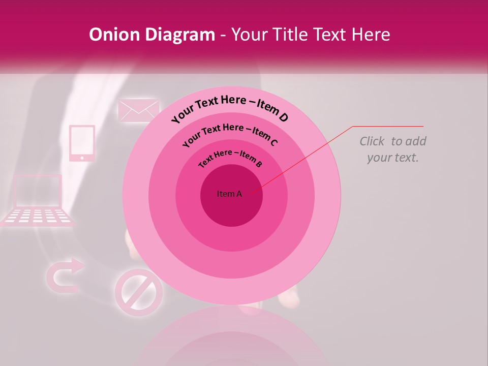 A Man In A Business Suit Touching A Button On A Touch Screen PowerPoint Template