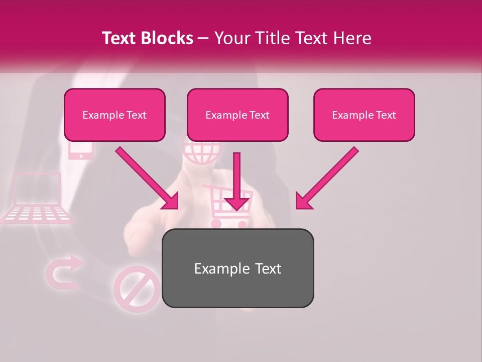 A Man In A Business Suit Touching A Button On A Touch Screen PowerPoint Template