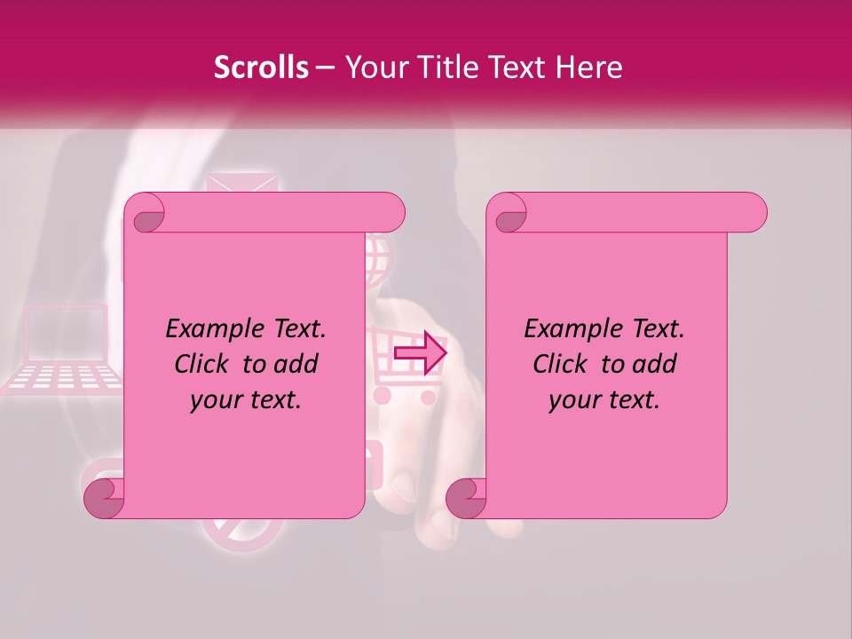 A Man In A Business Suit Touching A Button On A Touch Screen PowerPoint Template