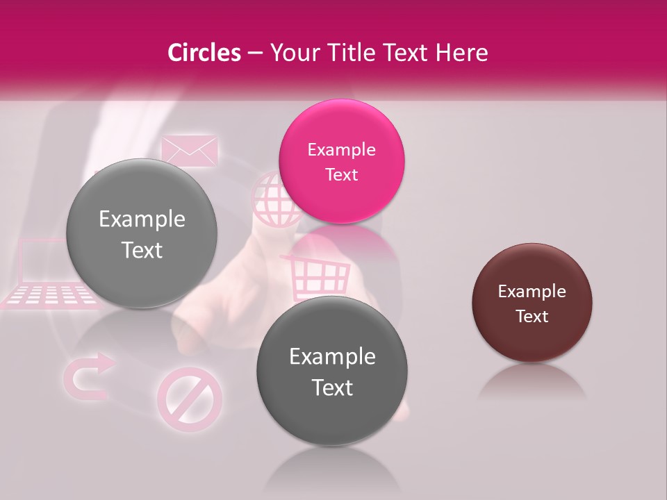 A Man In A Business Suit Touching A Button On A Touch Screen PowerPoint Template