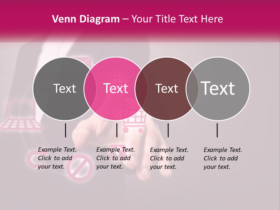 A Man In A Business Suit Touching A Button On A Touch Screen PowerPoint Template