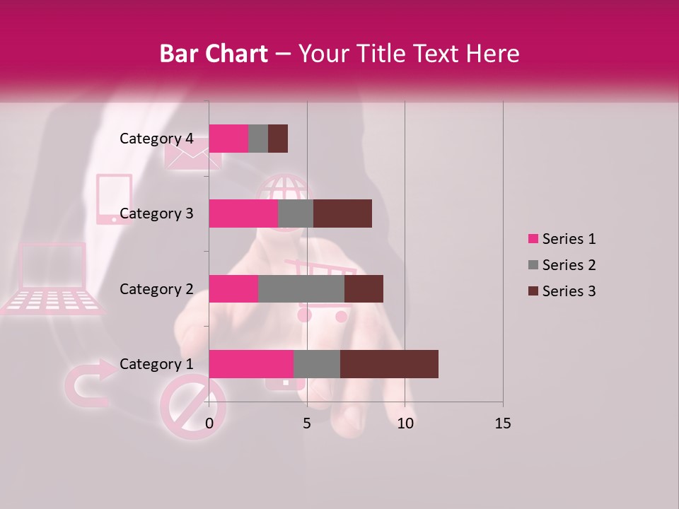 A Man In A Business Suit Touching A Button On A Touch Screen PowerPoint Template
