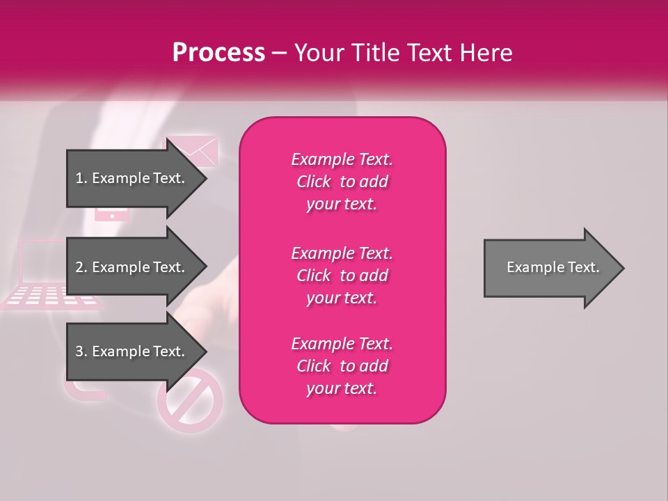 A Man In A Business Suit Touching A Button On A Touch Screen PowerPoint Template