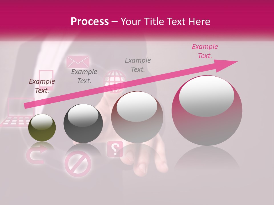 A Man In A Business Suit Touching A Button On A Touch Screen PowerPoint Template