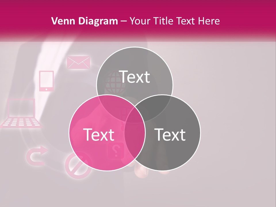 A Man In A Business Suit Touching A Button On A Touch Screen PowerPoint Template