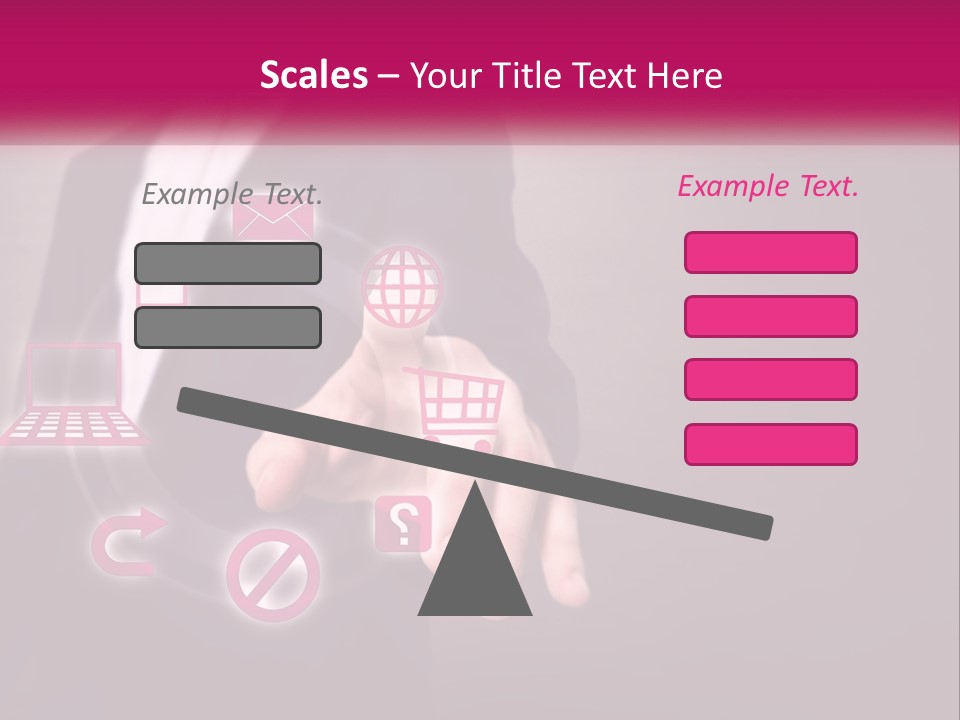 A Man In A Business Suit Touching A Button On A Touch Screen PowerPoint Template