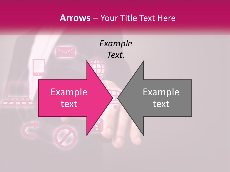 A Man In A Business Suit Touching A Button On A Touch Screen PowerPoint Template