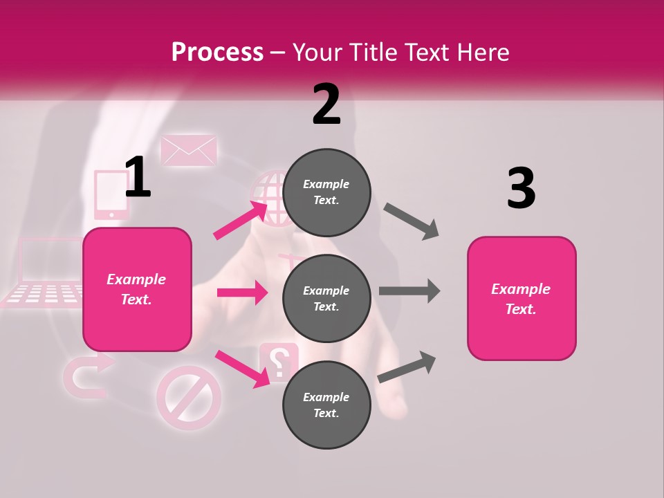 A Man In A Business Suit Touching A Button On A Touch Screen PowerPoint Template