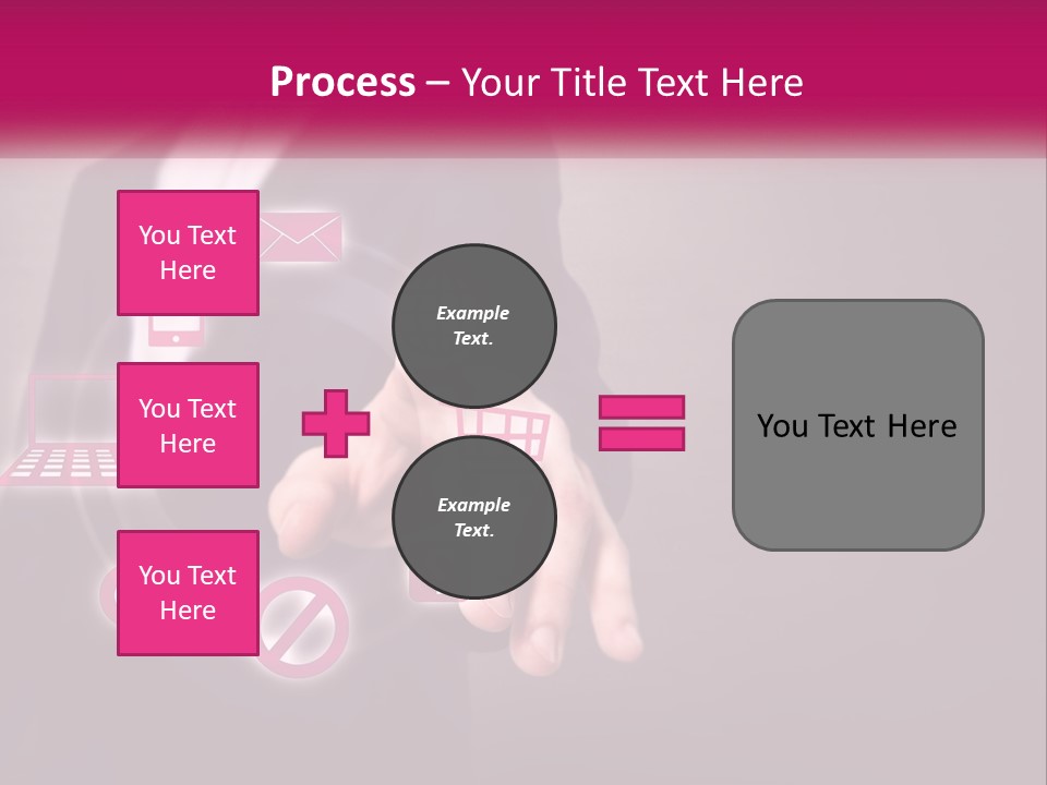 A Man In A Business Suit Touching A Button On A Touch Screen PowerPoint Template
