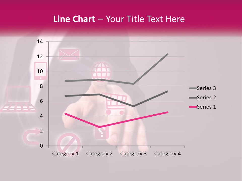 A Man In A Business Suit Touching A Button On A Touch Screen PowerPoint Template