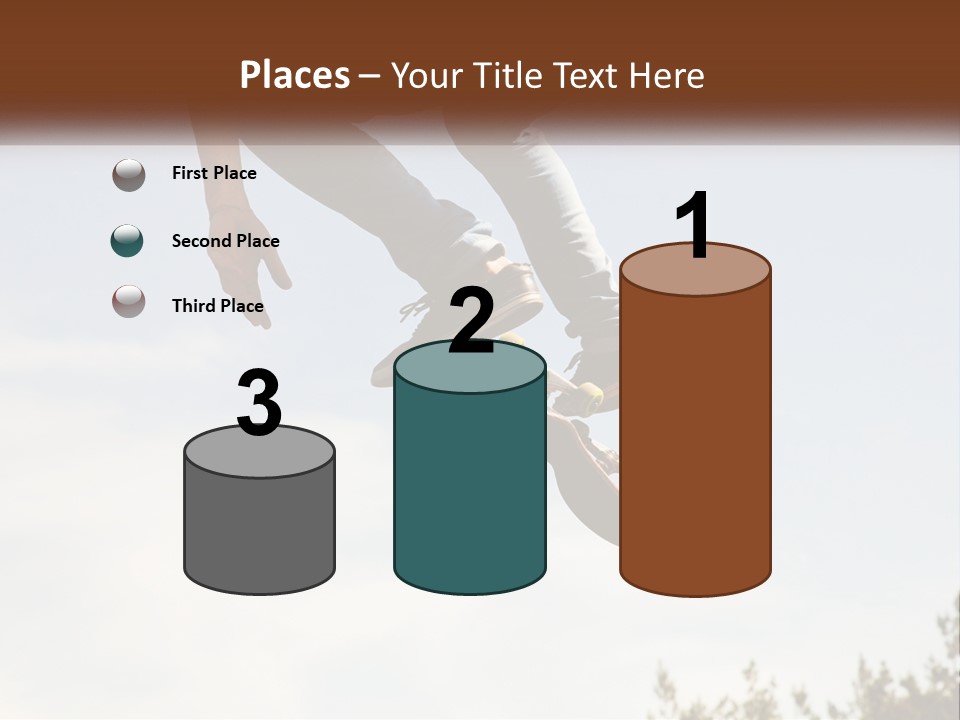 A Person Jumping A Skate Board In The Air PowerPoint Template