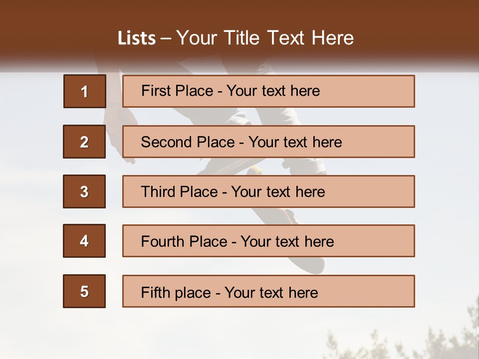 A Person Jumping A Skate Board In The Air PowerPoint Template