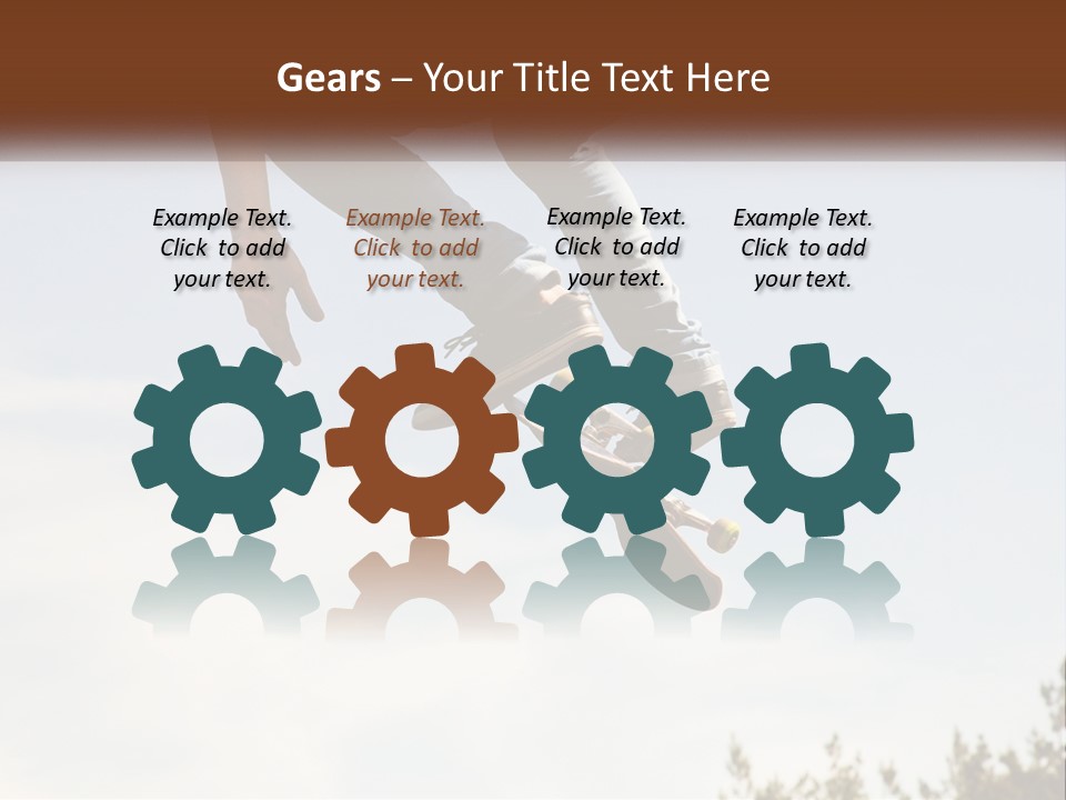 A Person Jumping A Skate Board In The Air PowerPoint Template