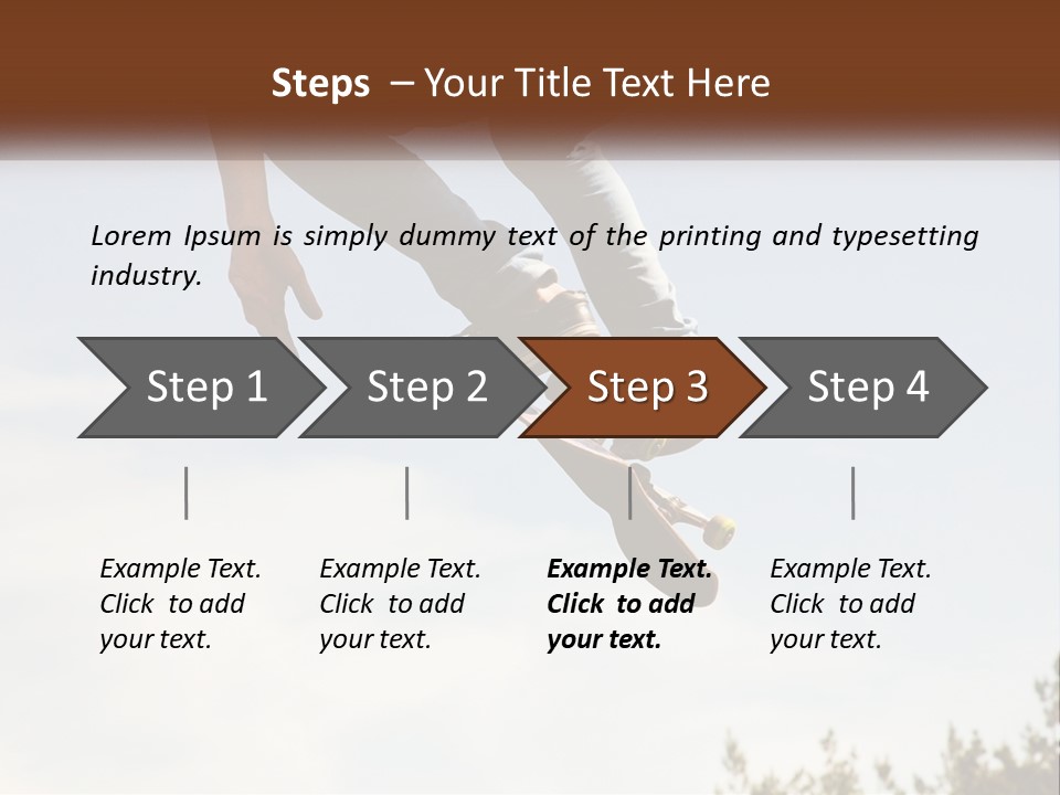 A Person Jumping A Skate Board In The Air PowerPoint Template