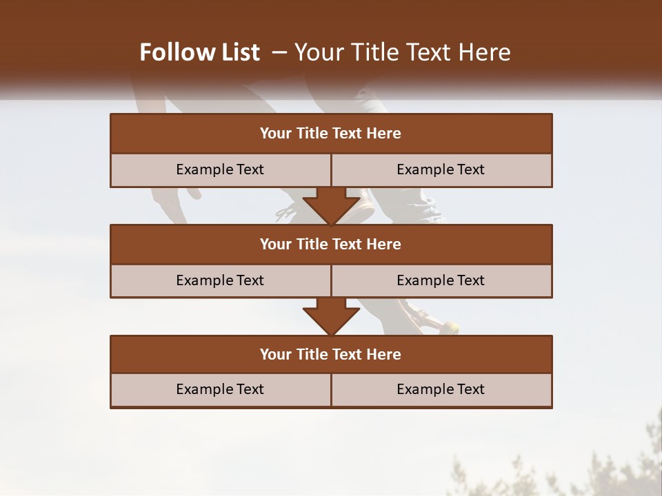 A Person Jumping A Skate Board In The Air PowerPoint Template