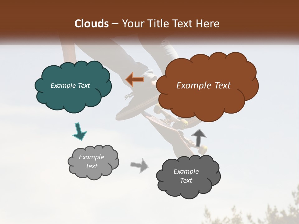 A Person Jumping A Skate Board In The Air PowerPoint Template