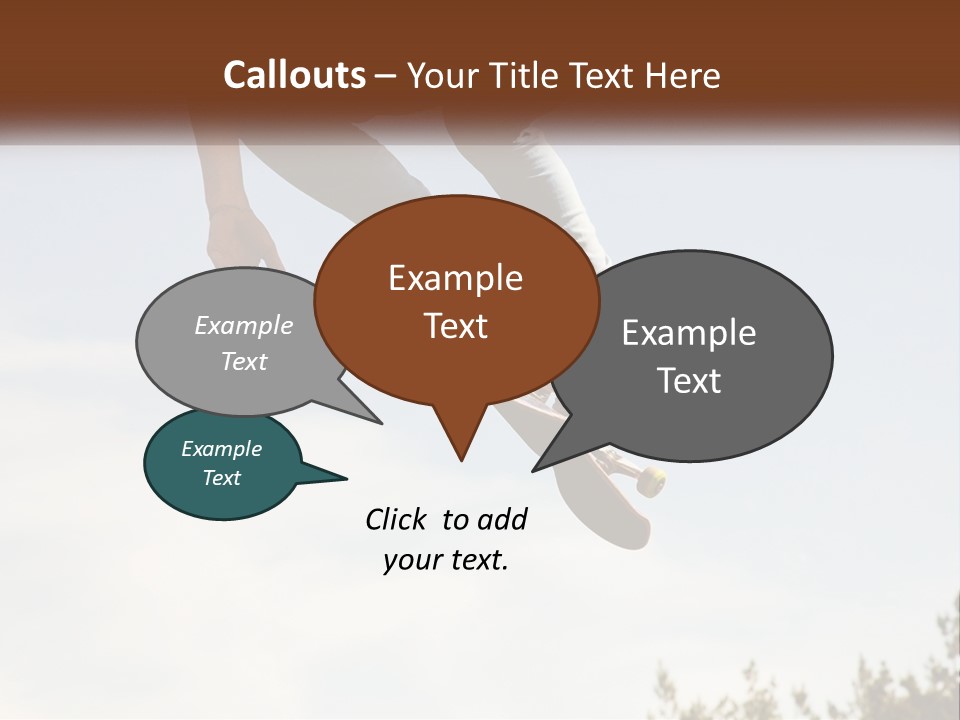A Person Jumping A Skate Board In The Air PowerPoint Template