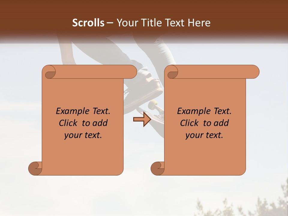 A Person Jumping A Skate Board In The Air PowerPoint Template