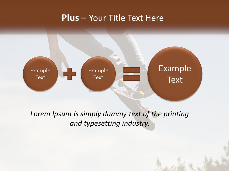 A Person Jumping A Skate Board In The Air PowerPoint Template