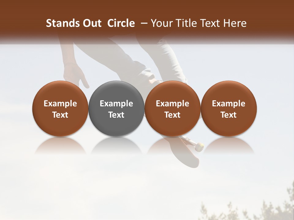 A Person Jumping A Skate Board In The Air PowerPoint Template