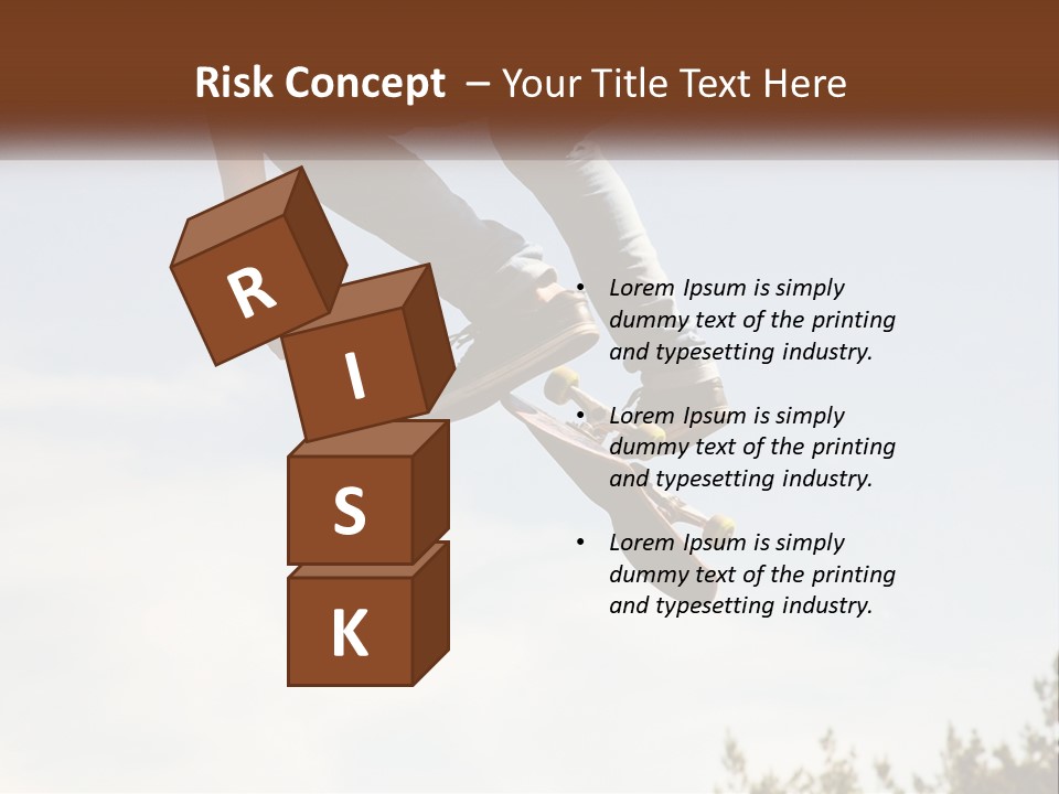 A Person Jumping A Skate Board In The Air PowerPoint Template