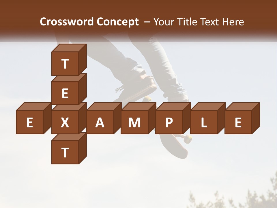 A Person Jumping A Skate Board In The Air PowerPoint Template